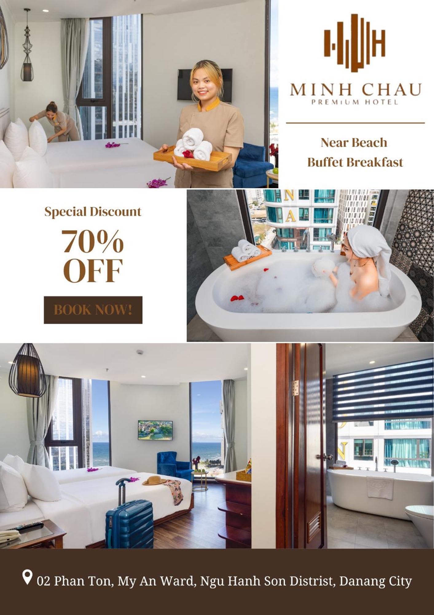 Minh Chau Premium Hotel Danang Bagian luar foto